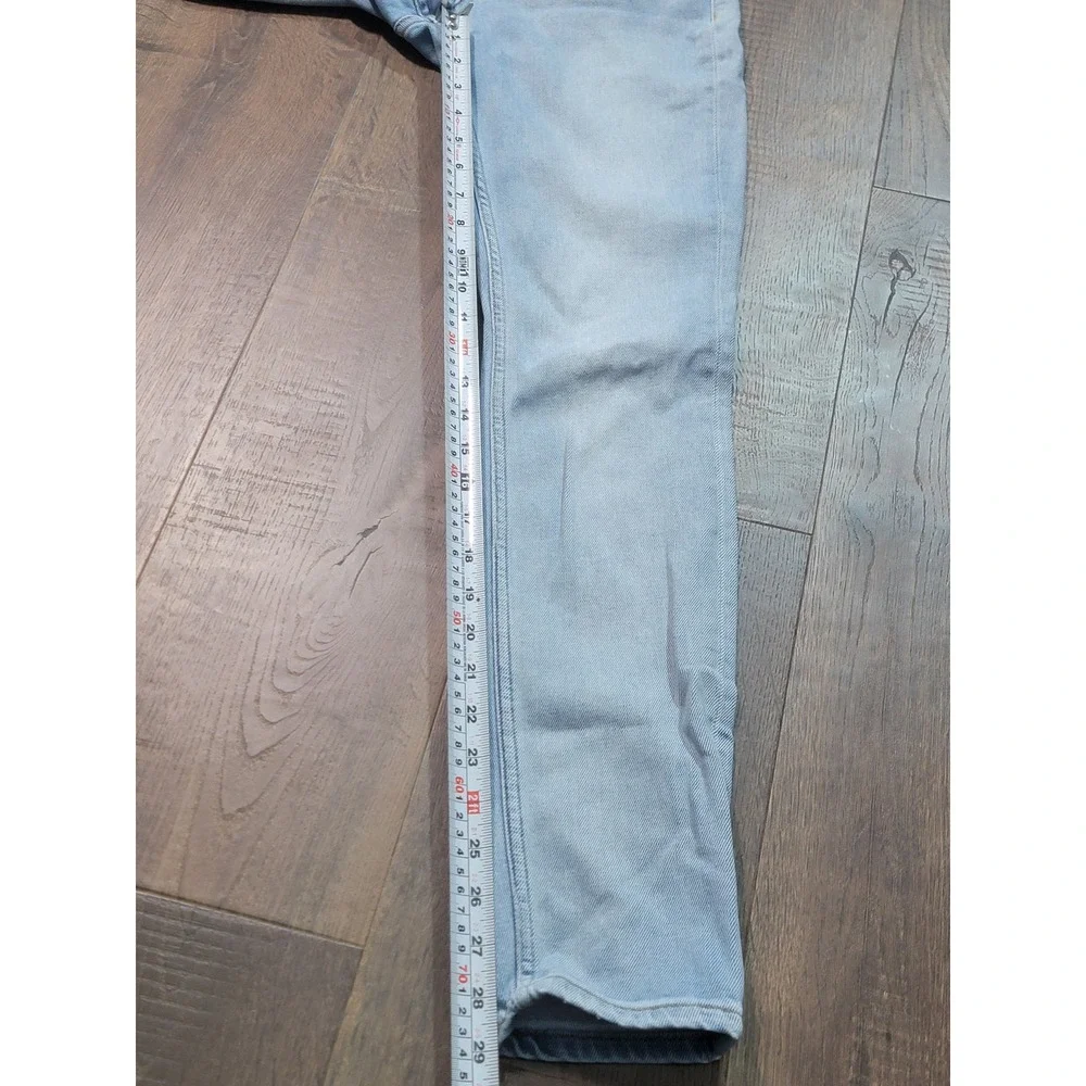 Other Stories Light Wash Denim Jeans Straight Leg Button‎ Fly Women's Size